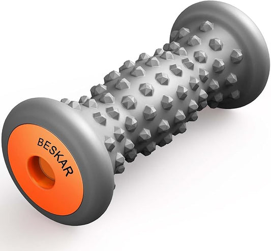 BESKAR Foot Massager Roller for Plantar Fasciitis Relief, Portable Feet Roller to Deep Tissue Muscle Massage, Foot Arch and Heel Pain, Reflexology Tool - Bloomnest