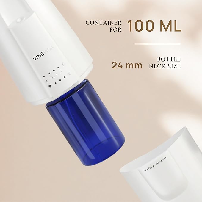 VINEVIDA Waterless Diffuser and 3 Top Selling Hotel Fragrance Oils - Essential Oil Diffuser for Home - Room Fragrance Air Diffuser [White Aroma Diffuser] - Bloomnest
