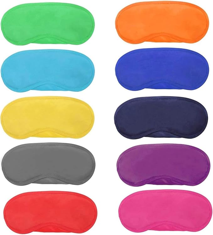 26 Pieces Eye Mask Shade Cover Blindfold Travel Sleep Eye Masks with Nose Pad for Travel Sleep or Party Supplies Game.(13 Colors) - Bloomnest