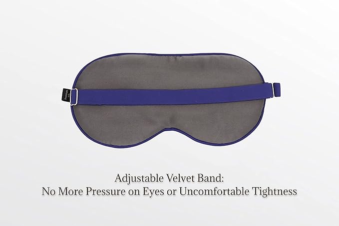 Premium 25 Momme Mulberry Silk Eye Mask for Sleeping (Royal Navy) - Bloomnest