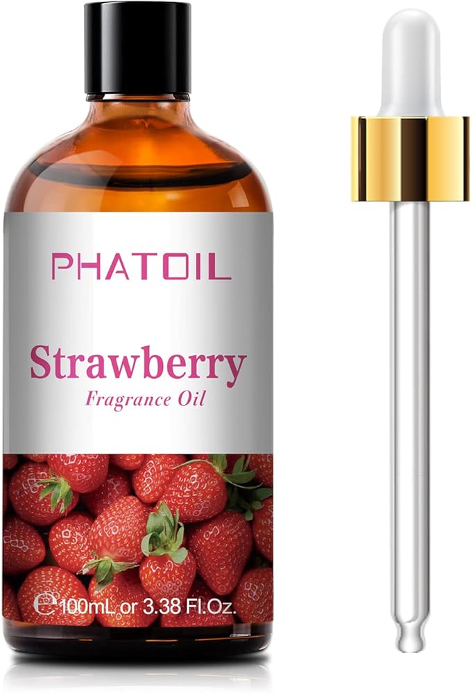 PHATOIL 3.38FL.OZ Strawberry Fragrance Oils for Aromatherapy, Essential Oils for Diffusers for Home, Perfect for Diffuser, Yoga, Skin Care, DIY Candle and Soap Making - 100ml - Bloomnest