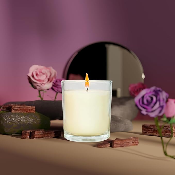 12 Pcs 6 Oz Mini Soy Candles,Lavender Scented Bulk Candle Set,Aromatherapy Candle,Great Stress Relieving Scented Candles for Girls as a Gift for Birthdays, Weddings Party Favors! - Bloomnest