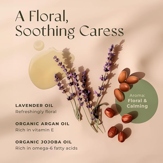 Gya Labs Lavender Massage Oil - 6.76 Fl Oz - Non-Greasy Formula for Sore Muscles, Deep Relaxation & All Skin Types - Suitable for Men & Women - Bloomnest