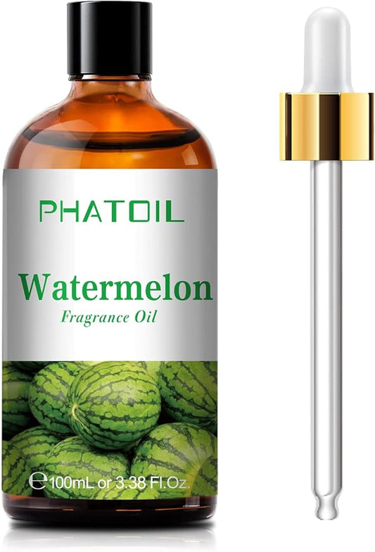 PHATOIL 3.38FL.OZ Watermelon Fragrance Oils for Aromatherapy, Essential Oils for Diffusers for Home, Perfect for Diffuser, Yoga, Skin Care, DIY Candle and Soap Making - 100ml - Bloomnest