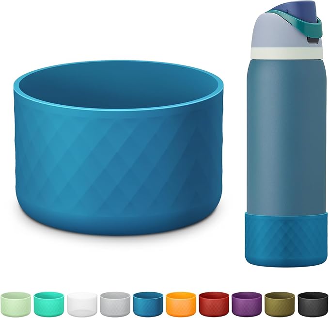 Silicone Boot for Owala Water Bottle 24 oz 32 oz 40 oz, Anti-Slip Protective Sleeve for FreeSip/Twist/Flip Stainless Steel Water Bottles Accessories BEONSKY