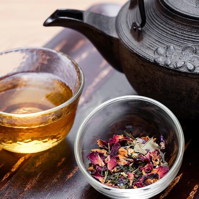 Palais des Thés - Geisha Flower Green Tea & Cherry Blossom - Premium Tea Bags, Serves 20 Cups - Bloomnest