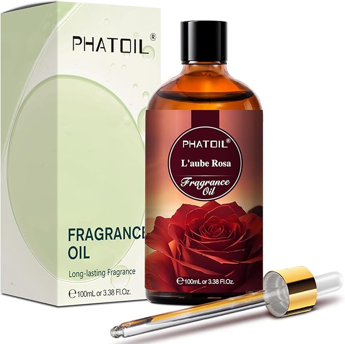 PHATOIL L'aube Rosa Fragrance Oils for Aromatherapy, 3.38FL.OZ Diffuser Oils for Home, Perfect for Aromatherapy, Humidifiers, Yoga, DIY Candle and Soap Making - 100ml - Bloomnest