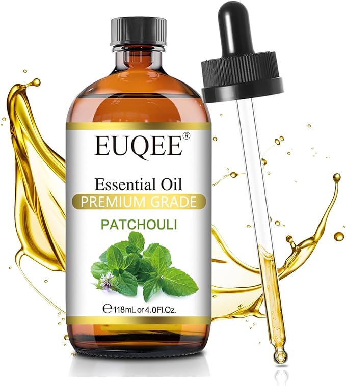 Patchouli Essential Oil 118ml Patchouli Oil with Glass Dropper for Diffuser, DIY Soap, Candle Making - 4Fl Oz - Bloomnest