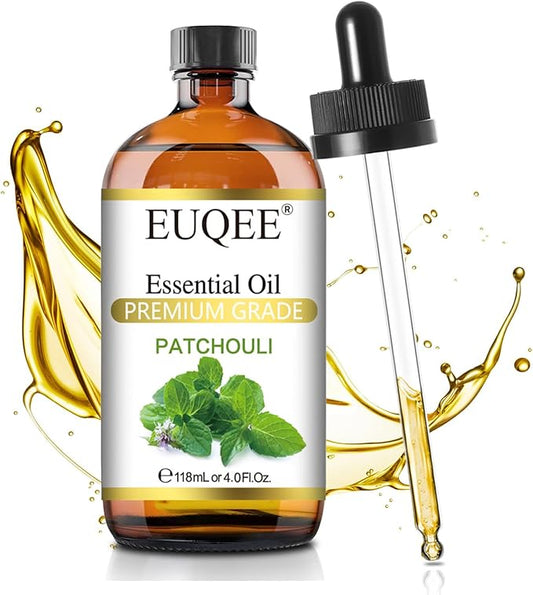 Patchouli Essential Oil 118ml Patchouli Oil with Glass Dropper for Diffuser, DIY Soap, Candle Making - 4Fl Oz - Bloomnest