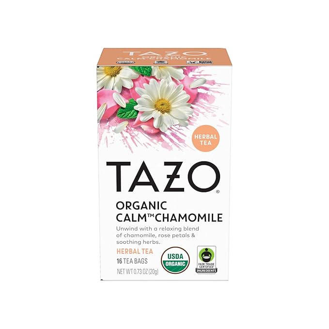 TAZO Tea Bags, Regenerative Organic Zen, Calm Chamomile & Herbal Organic Dream 16 CT (1ea) (Variety Pack) - Bloomnest