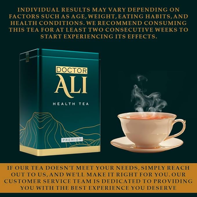 DOCTOR ALI HEALTH TEA - Cleanse & Detox, Kidney & Liver Health, Digestion, Immunity, Sleep Improvement | Premium Grade | 11 Organic Super Herbs for Holistic Wellness | 40 Pure Silk Sachets, 5 gr each - Bloomnest