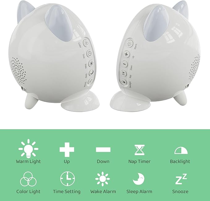 Toddlers Sleep Training Clock, Kids Alarm Clock with Night Light & Nap Timer, Ok to Wake Clock for Girls and Boys - Bloomnest
