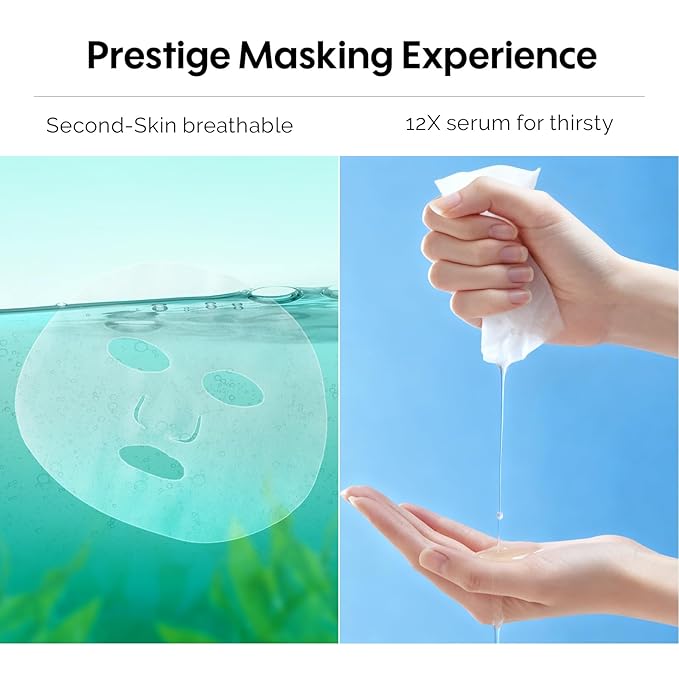 ZealSea Cicalix & Ceramidbar Face Masks Skincare, All-in-one Proven Derm Solution Facial Mask for Visibly Soft | Plump | Quenching | Anti-aging, Soothing & Refreshing, Strengthen & Restore, 4+4 Duo - Bloomnest