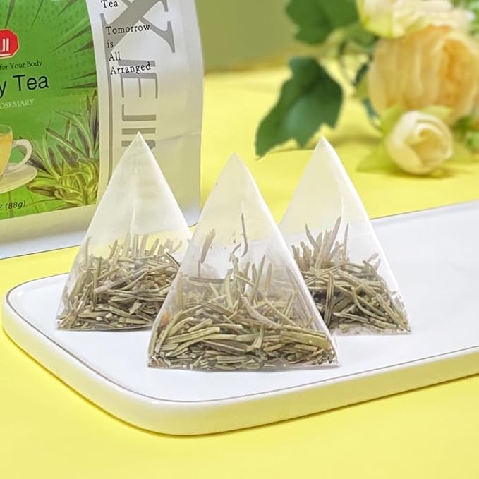 XIEJINJI Rosemary Tea, 40 Tea Bags – Pure Natural Rosemary Leaves for Digestive Support & Improved Circulation, Antioxidant-Rich, Caffeine-Free, Eco-Conscious Tea Bags - Bloomnest