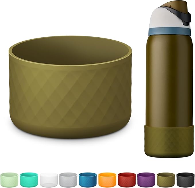 Silicone Boot for Owala Water Bottle 24 oz 32 oz 40 oz, Anti-Slip Protective Sleeve for FreeSip/Twist/Flip Stainless Steel Water Bottles Accessories BEONSKY