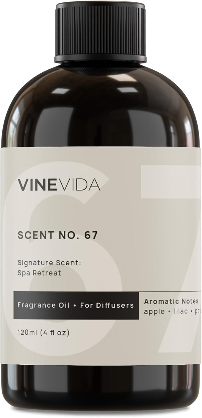 VINEVIDA [4 Fl Oz] Spa Retreat Fragrance Oil for Cold Air Diffusers - Essential Oils for Diffuser Oil Refill & Air Freshener Room Spray - Bloomnest