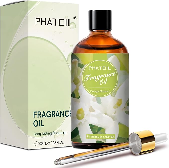 PHATOIL Orange Blossom Fragrance Oils for Aromatherapy, 3.38FL.OZ Diffuser Oils for Home, Perfect for Aromatherapy, Humidifiers, Yoga, DIY Candle and Soap Making - 100ml - Bloomnest