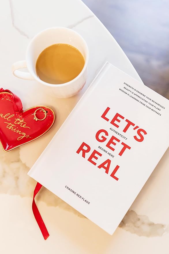 Let’s Get Real Guided Journal – Therapist-Approved Self-Care & Mental Health Journal with 240 Prompts, Coloring Pages & Book Club-Style Discussion Guide, Hardcover, A5 - Bloomnest
