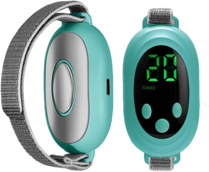 Handheld Sleep Aid Device - Microcurrent Relaxation Tool, USB Rechargeable, for Adults & Kids (Green, 1Pcs) Bloomnest