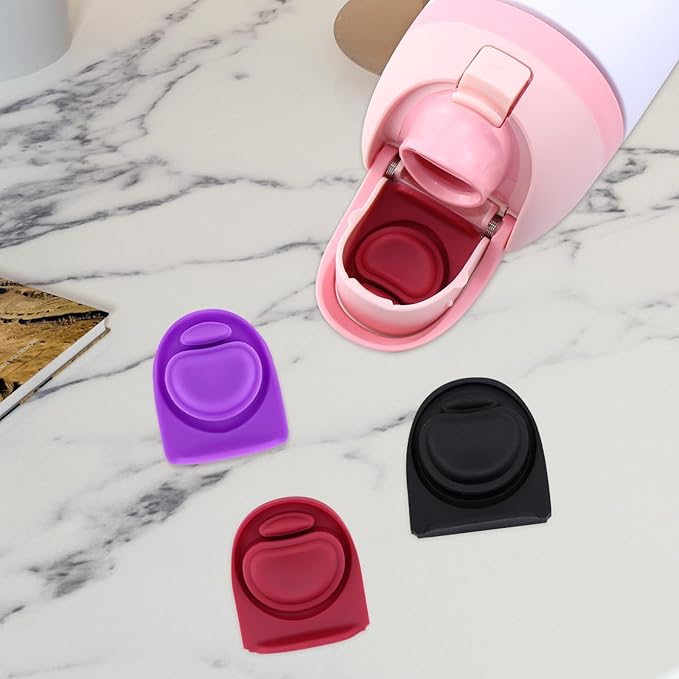 3pcs Replacement Rubber Stopper Seal Compatible with Owala FreeSip 24oz 32oz,Water Bottle Lid Cap Silicone Seal Parts for Owala 16/19/24/32/40oz Spout Gasket Mouthpiece Piece Accessories F2A2 Frokolla