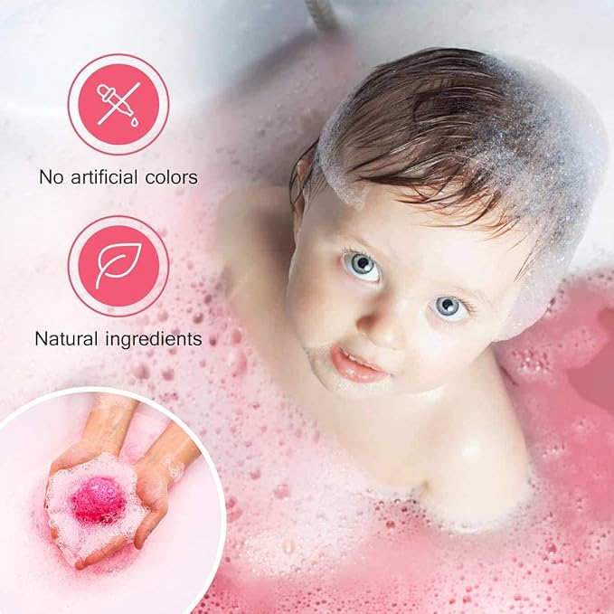 Bath Bombs Gift Set - 5 Large Fizzy Spa Bombs with 4 Scented Candles for Women - Moisturizing Bubble Bath with Essential Oils for Valentine's, Birthday Gifts - Bloomnest