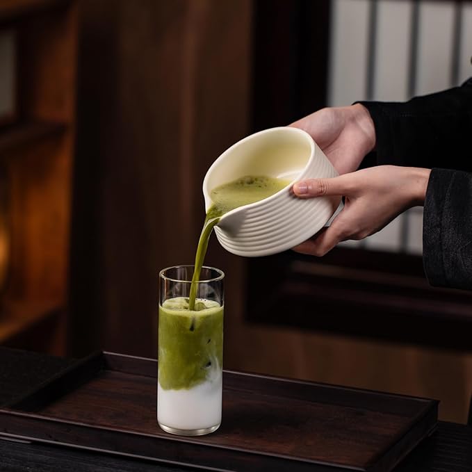 Premium Matcha Ceremony Set – Complete 9-Pcs Ritual Kit – Presented in Luxury Magnetic Gift Box, Perfect for Gifting or Self-Care (White) - Bloomnest