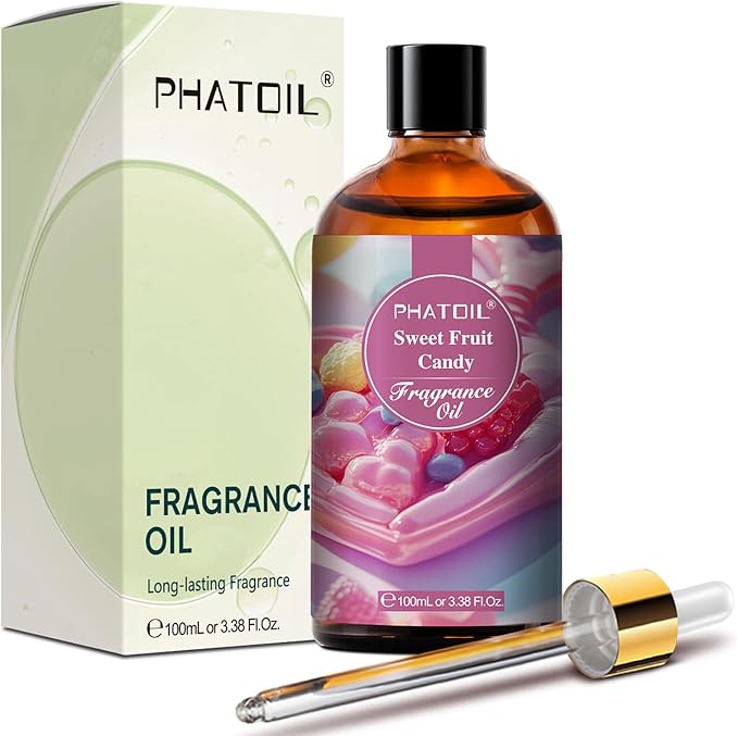 PHATOIL Sweet Fruit Candy Fragrance Oils for Aromatherapy, 3.38FL.OZ Diffuser Oils for Home, Perfect for Aromatherapy, Humidifiers, Yoga, DIY Candle and Soap Making - 100ml - Bloomnest