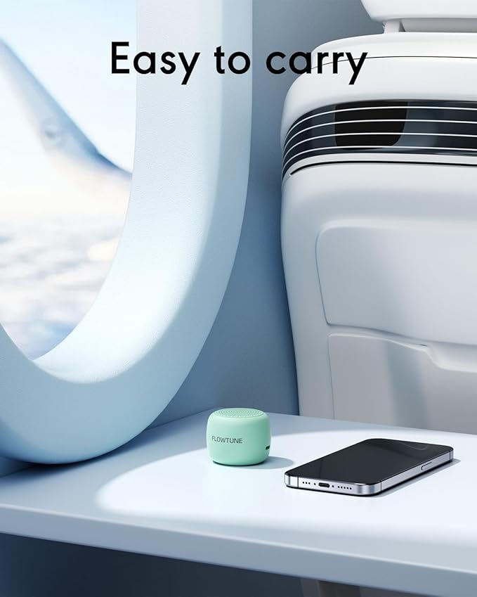 Sound Machine Flowtune White Noise Machine for Baby Adults, Mini Portable Sound Machine for Travel, 6H Timer, 18 Soothing Sleep Sounds Gift (Mint Green) - Bloomnest