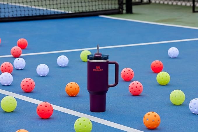 STANLEY Quencher H2.0 Tumbler with Handle and Straw 40 oz | Flowstate 3-Position Lid | Cup Holder Compatible for Travel | Insulated Stainless Steel Cup | BPA-Free | Plum