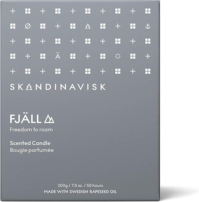 Skandinavisk FJÄLL 'Highland' Scented Candle. Fragrance Notes: Heather and Thyme, Ground Berries and Leaf Sap. 7.0 oz. - Bloomnest