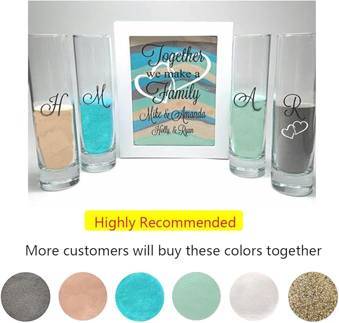HappyFiller Mint Sand 1.75 LB Decorative Wedding Ceremony Unity Sand with Storage Container for Arts Crafts,Vase Filler,Home Decoration,Bottle Fillers,Zen Garden,28 OZ - Bloomnest