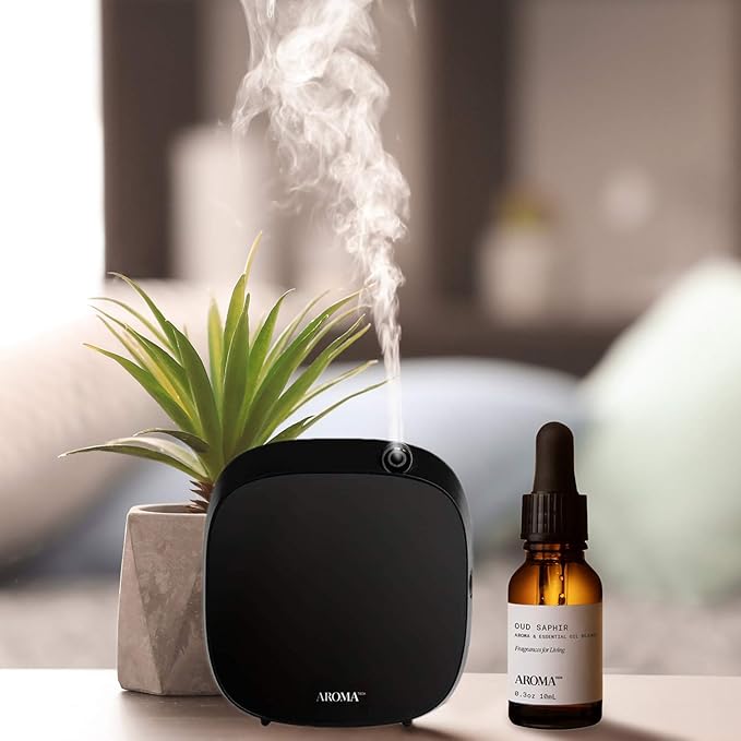 Aromatech Oud Saphir Aroma Essential Oil Blend: Luxury Hotel Inspired Aromatherapy with for Ultrasonic Diffusers & Nebulizers - 0.3 fl oz, 10 mL - Bloomnest