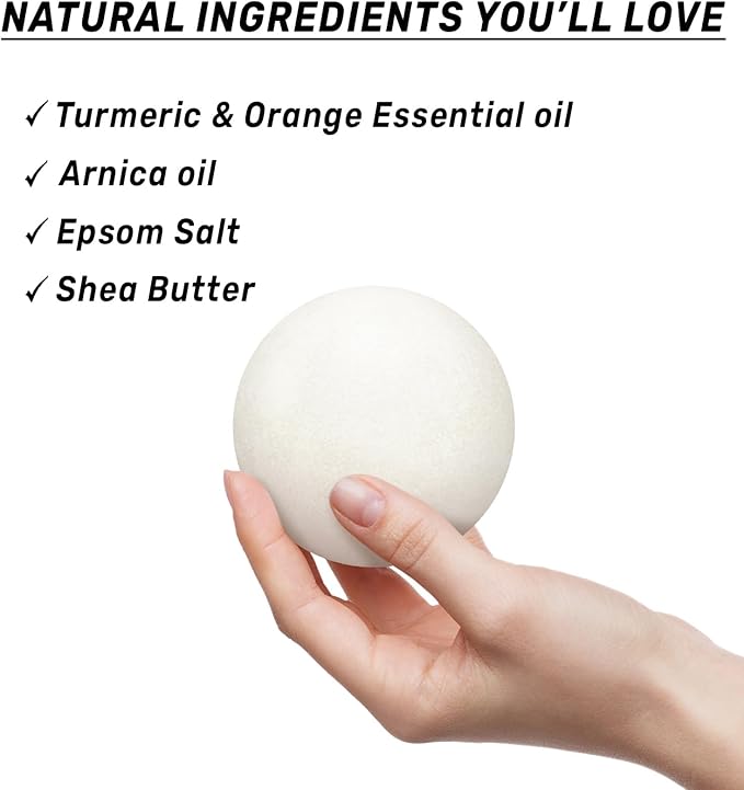 Collagen Bath Bombs Luxurious Bath Foam Gift for Dry Skin Hydration Moisturizing Turmeric Arnica Orange Essential Oil Infused for A Blissful Experience - Bloomnest