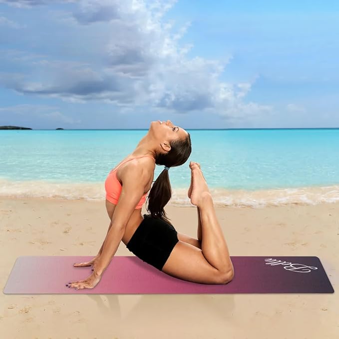 Custom Name Yoga Mat,Personalized Travel Yoga Exercise Mat,Non Slip,Perfect for Kids & Adults,Gradient Color E Series - Bloomnest