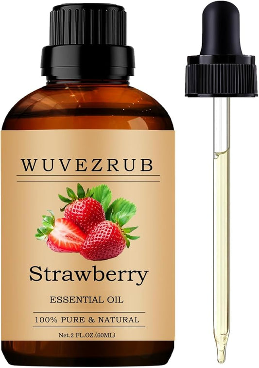 Strawberry Essential Oils, 60ML Pure and Natural Essential Oil for Aromatherapy Diffuser - Strawberry /2 Fl Oz - Bloomnest