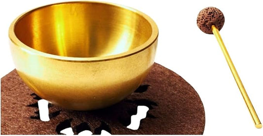 Mini Singing Bowl Set Meditation Sound Bowl for Yoga, Meditation & Relaxation, Mindfulness,Chakra Healing, Stress Relief, Self-Regulation, Unique Spiritual Gifts for Women and Men - Bloomnest