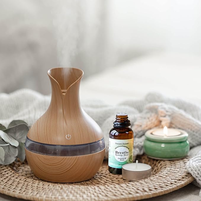 Natural Riches Breathe Essential Oil Blend Breathe Easy with Peppermint Eucalyptus Tea Tree Lemon Cardamom Pine Needle Essential Oils - 30 ml - Bloomnest