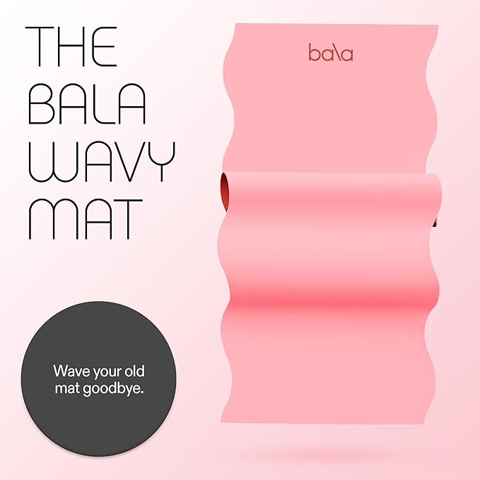 Bala Yoga Mat for Home Gym - Non Slip Exercise Mat for Home Workout, Stretching, Pilates, Aerobics & Floor & Fitness Work Out - Indoor Exercising Mat - Bloomnest