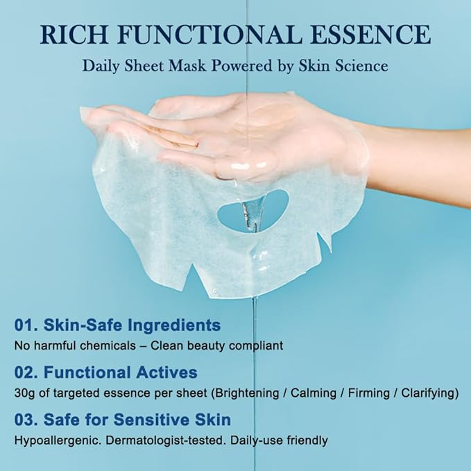 KOSBEAUTY NACIFIC Face Masks Skincare Korean – Premium 10-Sheet Variety Pack for Ultimate Skin Nourishment – Hyaluronic Acid, Ceramide & Vitamin-Infused for All Skin Types - Bloomnest