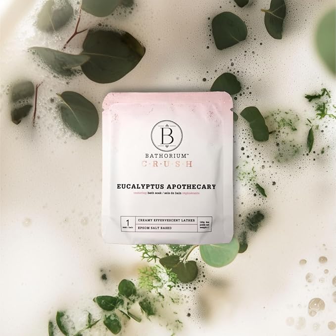 Bathorium Crush 8-Pack Signature Discovery Set, Luxury Bath Soaks, Dead Sea Salt, Epsom Salt, pH Balanced for Women, Gift Set, Each Soak is 4 oz - Bloomnest
