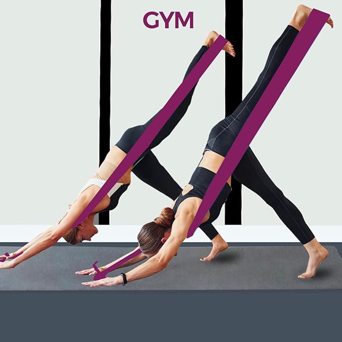 Resistance Bands,Professional Long Non-Latex Elastic Stretch Bands,Exercise Bands for Physical Therapy, Yoga, Pilates, Rehab, at-Home or The Gym Workouts, Strength Training - Bloomnest