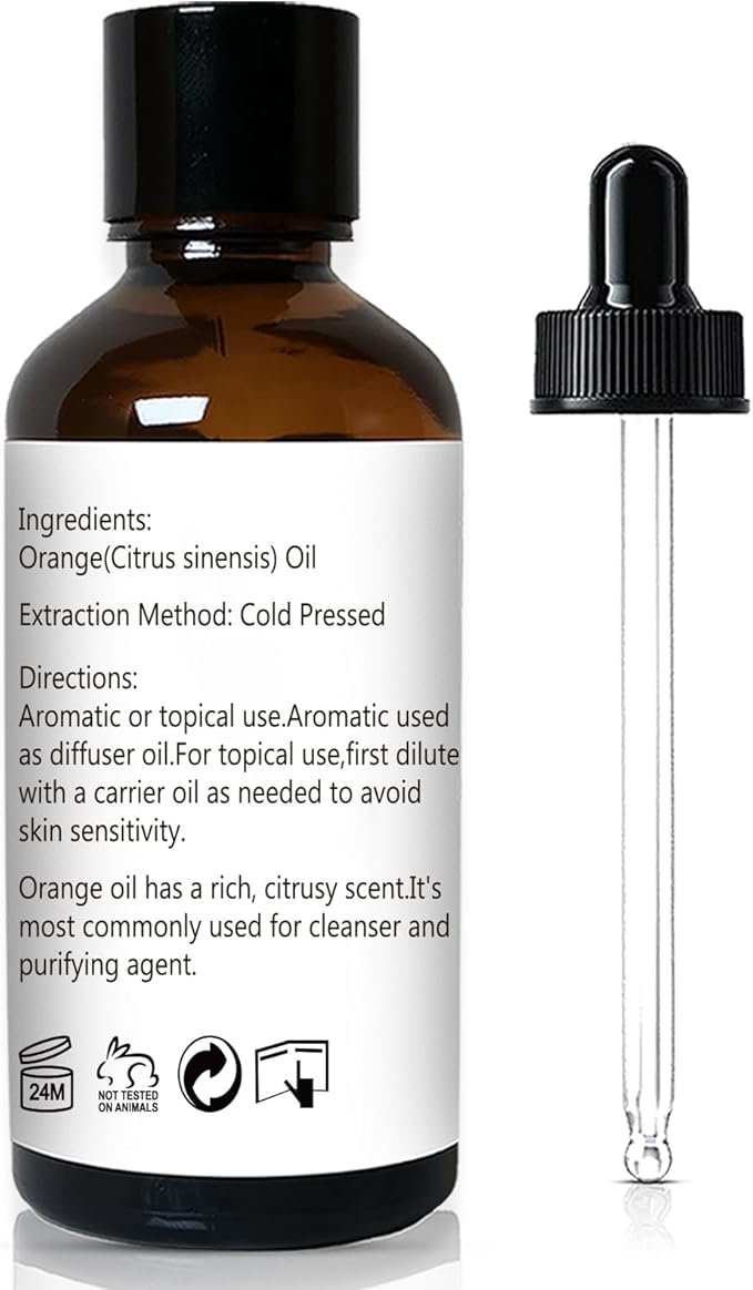 Orange Essential Oil 1 Oz – 100% Pure Sweet Orange Oil for Diffuser, Skin, Body, Spray, Massage & DIY - Bloomnest