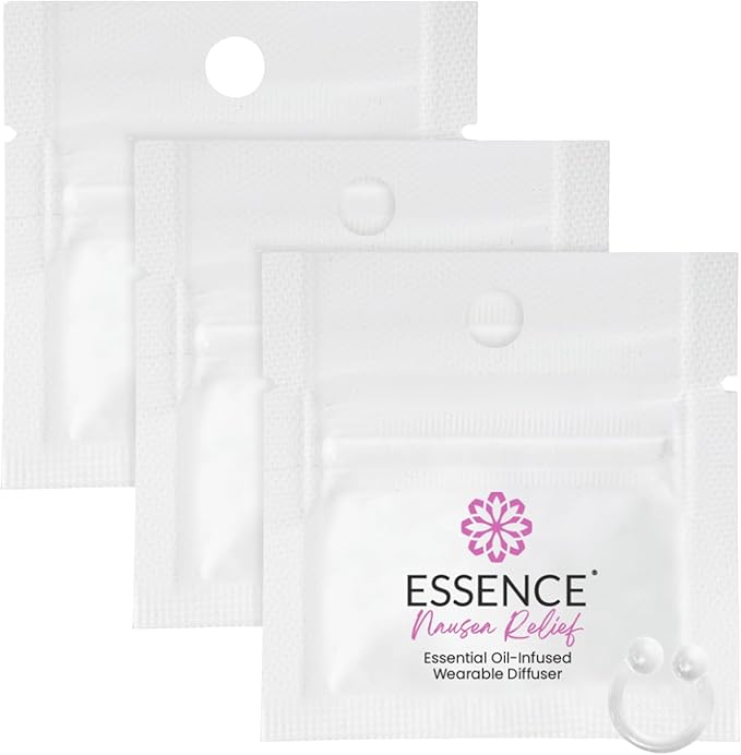 Essence Essential Oil Nasal Diffuser Nausea Relief | 3 Pack | Wearable Aromatherapy for Travel, Work, & Motion Sickness Support - Bloomnest