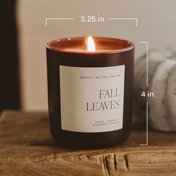 Sweet Water Decor Driftwood & Mahogany Candle, Large 15oz Jar, Non-Toxic Soy Wax Blend Scented with Lavender, Teakwood & Geranium, Woodsy Candle, Long-Lasting 70+ Hour Burn - Bloomnest