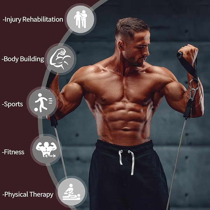 VEICK Resistance Bands, Exercise Bands, Workout Bands, Resistance Bands for Working Out with Handles for Men and Women, Exercising Bands for Fitness Weights Work Out at Home - Bloomnest