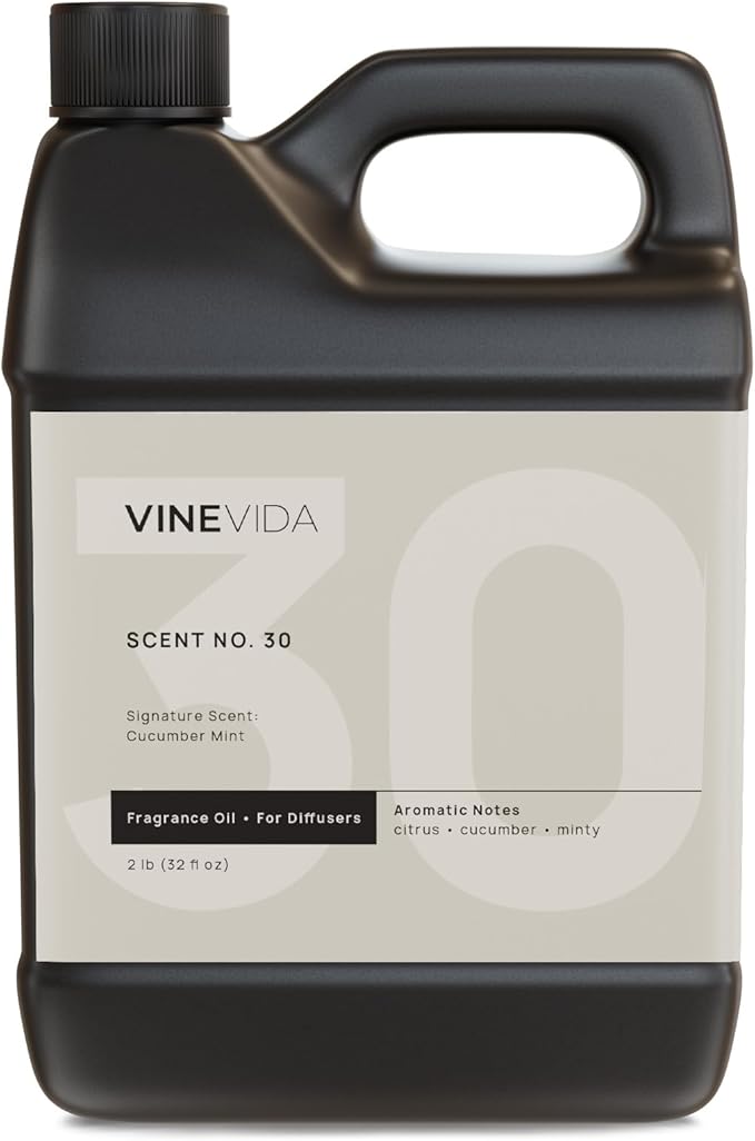 VINEVIDA [32 Fl Oz] Cucumber Mint Fragrance Oil for Cold Air Diffusers, Essential Oils for Diffuser Oil Refill & Air Freshener Room Spray - Bloomnest