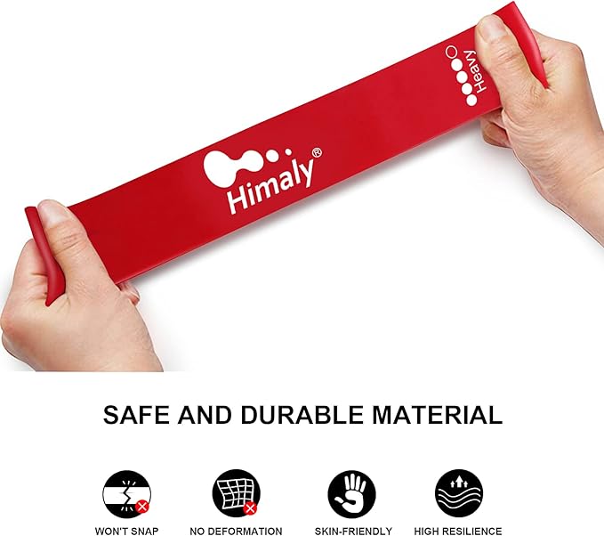Resistance Bands Set, Himaly Exercise Bands Strength Training Fitness Bands Workout Elastic Bands with Legs Ankle Straps, Door Anchor, Handles & Carry Bag for Home Outdoor Workouts - Bloomnest