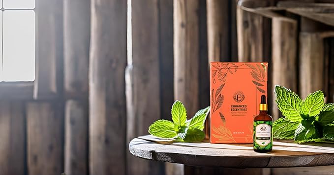 Luxurious Spearmint Essential Oil by Enhanced Essentials|Pure, Highly Concentrated & Slow Distilled Oils for Home,Aromatherapy,Gifting,Soap & Candle Making| Ideal for Businesses| 3.38 fl oz (100 ml) - Bloomnest