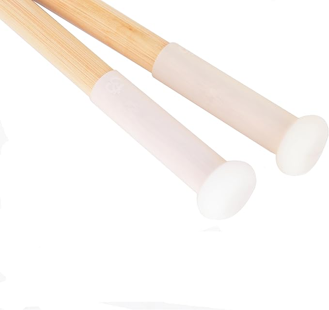 FMTY Bamboo Mallet for Crystal Singing Bowls,Singing Bowl Stricker for Meditation singing bowl, Yoga, Spiritual Healing…(2 pcs) (Bamboo Mallet 2PCS, Mallet) - Bloomnest