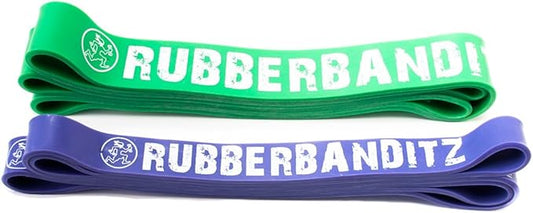 Rubberbanditz Combo Pull Up Assist Bands | Heavy Duty Resistance Exercise Bands for Powerlifting, Mobility, and Stretching | Resistance Bands for Working Out - Bloomnest